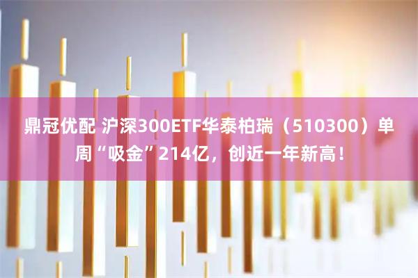 鼎冠优配 沪深300ETF华泰柏瑞（510300）单周“吸金”214亿，创近一年新高！